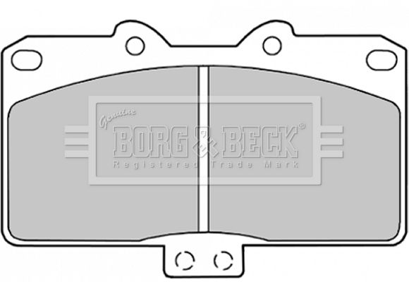 BORG & BECK Комплект тормозных колодок, дисковый тормоз BBP1574